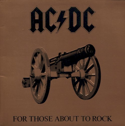 AC/DC – For Those About To Rock (We Salute You) vinyl cover
