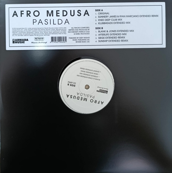 Afro Medusa – Pasilda vinyl cover