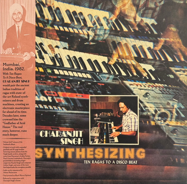 Charanjit Singh – Synthesizing - Ten Ragas To A Disco Beat vinyl cover
