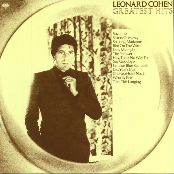 Leonard Cohen – Greatest Hits vinyl cover