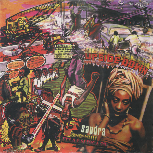 Sandra Sings With Fela & Africa 70 – Up Side Down vinyl cover