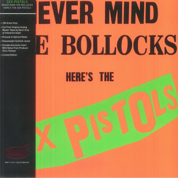 Sex Pistols – Never Mind The Bollocks Here's The Sex Pistols vinyl cover