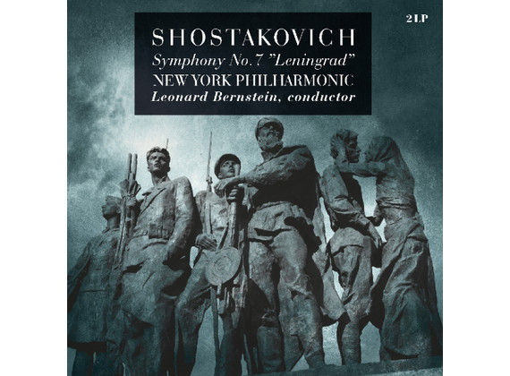 Shostakovich, New York Philharmonic, Leonard Bernstein – Symphony No. 7  "Leningrad" vinyl cover