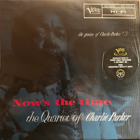 The Quartet Of Charlie Parker – Now's The Time vinyl cover