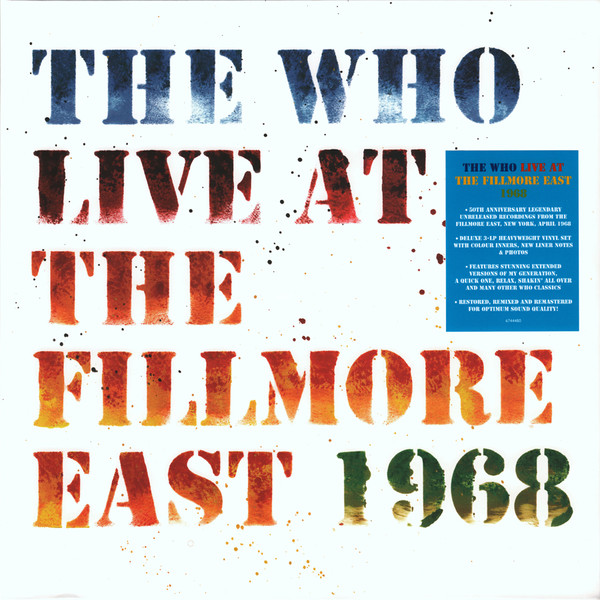 The Who – Live At The Fillmore East 1968 vinyl cover